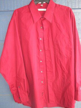 Geoffrey Beene Men’s Dress Shirt XL 17-17.5 Long Sleeve Button Up Preowned